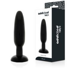 Анальная пробка на присоске черная Addicted Toys Anal Plug 