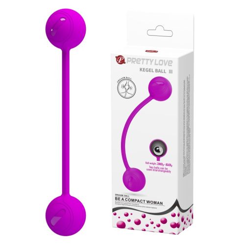 Вагинальные шарики со смещенным центром тяжести розовые LYBAILE Kegel Ball 3