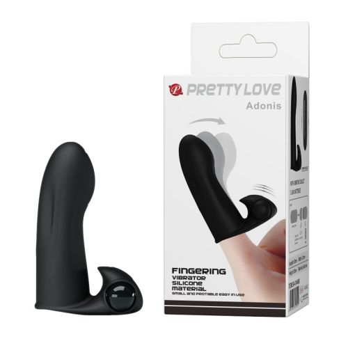 Вибратор на палец для клитора черный LYBAILE Fingering Vibrator Maxwell