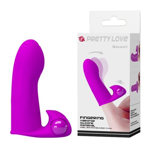 Вібратор на палець для клітора фіолетовий LYBAILE Fingering Vibrator Maxwell