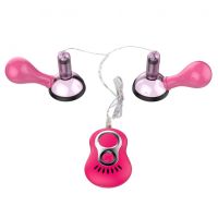 Вакуумний стимулятор для грудей з пультом керування Baile Vibrating Nipple Sucker