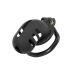Пояс верности для мужчин черный Bdsm4u Resin Chastity Cage  размер Large