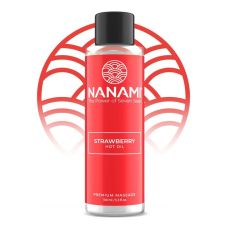 Масажне масло з гарячим ароматом солодкої полуниці зігріваючий ефект Nanami 100 мл