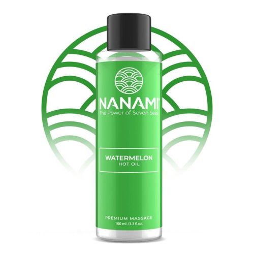 Массажное масло с горячим ароматом арбуза согревающий эффект Nanami 100 мл