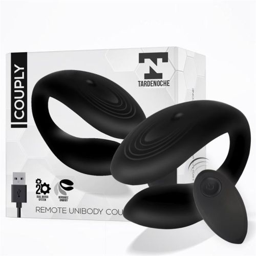 Вібратор для пар універсальний чорний Tardenoche Couply Couple Toy Remote Control