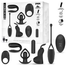 Набір іграшок для силіконовий пар чорний Tardenoche Six-in-one Vibrating Bullet 6 Accessories Kit