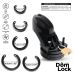Пояс верности для мужчин черный Domlock Custody Chastity Cage