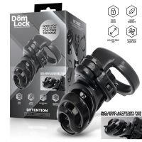 Пояс верности для мужчин с аксессуарами черный Domlock For Prince Albert