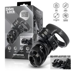 Пояс вірності для чоловіків з аксесуарами чорний Domlock For Prince Albert
