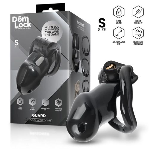 Пояс верности для мужчин с внутренним замком черный Domlock размер S