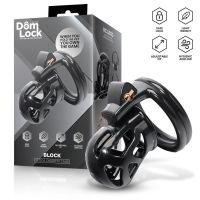 Пояс верности для мужчин с внутренним замком черный Domlock