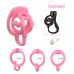 Пояс верности для мужчин розовый Bdsm4u Hook Cage Chastity Lock