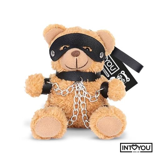 Брелок Bubu в стиле БДСМ плюшевый мишка с цепочками Intoyou