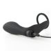 Вибромассажер простаты с кольцом для пениса силиконовый черный Tardenoche Ansel с USB-подключением