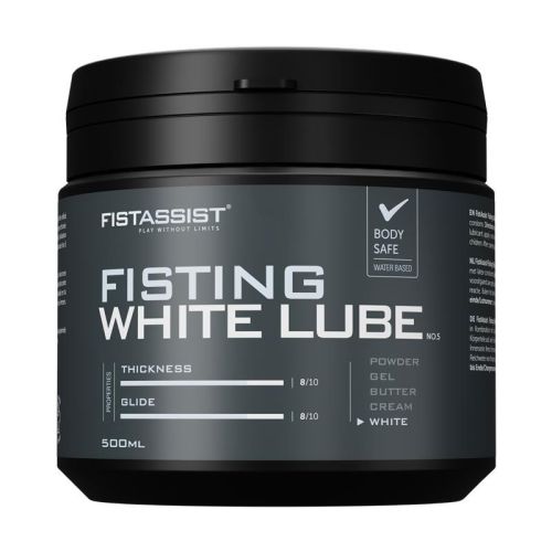 Смазка для фистинга с кремовой текстурой на водной основе Cobeco Pharma Fist Assist Fisting White Lube 500 мл