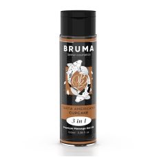 Преміальна масажна олія для тіла з ароматом кексу та з ефектом тепла 3 в 1 Bruma 100 мл