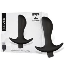 Анальна вібропробка з силіконова чорна важільним механізмом Tardenoche Lever з USB-підключенням