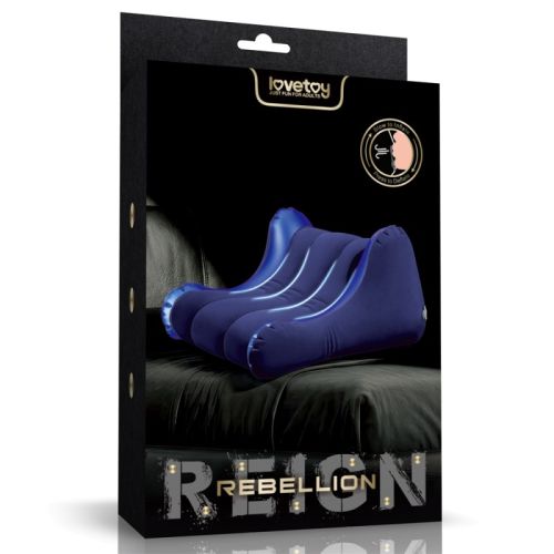 Подушка для секса надувная синяя Lovetoy Rebellion Reign 