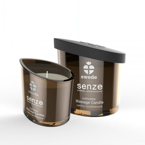 Свеча для массажа с ароматом сандалового дерева и ванили SWEDE Seduction Massage Candle
