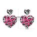 Серьги в форме сердца в сочетании с леопардовым принтом Lovetoy Body Leopard Print Heart Earrings