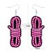 Серьги в форме декоративного узла розовые Lovetoy Body Modern Knot Earrings