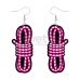 Серьги в форме декоративного узла розовые Lovetoy Body Modern Knot Earrings