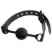 Кляп в рот силиконовый на ремешке черный Fetish Submissive Bondage Breathable Ball Gag