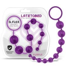 Анальні намисто з кільцем фіолетові Latetobed ​​G.flex Bendable Thai Anal Beads