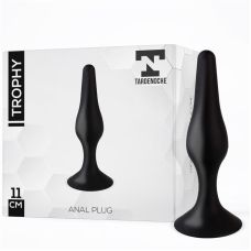 Анальна пробка із присоскою чорна силіконова Tardenoche Trophy Anal Plug