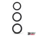 Набор эрекционных колец на член силикон черного цвета Intoyou Set Of 3 Penis Rings 