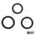 Набор эрекционных колец на член силикон черного цвета Intoyou Set Of 3 Penis Rings 