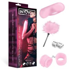 Бдсм набор для игр для начинающих из 4 предметов розовый Intoyou Starters Bondage Set 4 Pieces