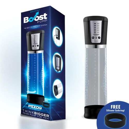 Автоматическая вакуумная помпа для мужчин для члена черная Intoyou Automatic Penis Pump Display Psx09