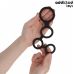 Кольца для фиксации мошонки на член силиконовых черного цвета Addicted Toys  Penis Ring Dividers Testicles