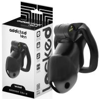 Пояс верности для мужчин черный Addicted Toys Locked Mindnight Cell Penis Cage размер М