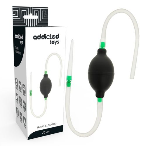 Анальна клізма з грушею чорна Addicted Toys Black Enema Set