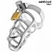 Пояс верности для мужчин металлический серебристый Addicted Toys Locked Silver Lock Penis Cage Metal
