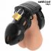 Чоловічий пояс вірності чорний Addicted Toys Locked Chastity Depths Penis Cage