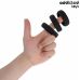 Набор эрекционных колец на член силиконовых черного цвета Addicted Toys Set Flat Silicone Rings