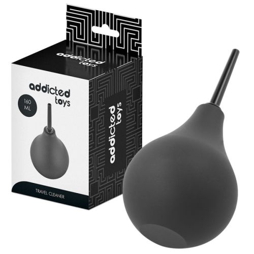 Анальна клізма чорна Addicted Toys Travel Anal Cleaner 160 мл