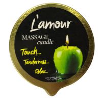 Масажна свічка золота з ароматом яблука L'amour Juicy 70 мл