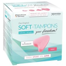 Тампони міні у вигляді сердечок рожеві JoyDivision Tampony-Soft-Tampons mini 3 штуки