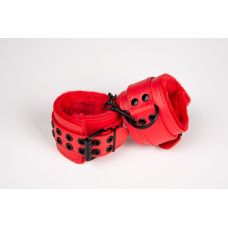 Наручники для БДСМ колір червоний JSY