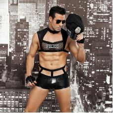 Сексуальный костюм Серьезного полицейского S/M JSY