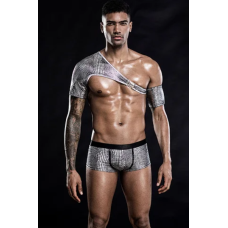 Эротический мужской комплект серого цвета JSY Sexyman размеры S L