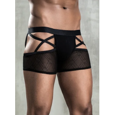 Чоловічі труси джоки з відкритими сідницями чорні JSY Connor розмір S/L