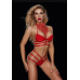 Эротический комплект женского белья красного цвета JSY Mira размеры S M