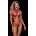 Эротический комплект женского белья красного цвета JSY Mira размеры S M