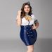 Спокусливий костюм для рольових ігор велика солодка Стюардеса XL / XXL Спокусливий костюм для рольових ігор велика солодка Стюардеса XL / XXL