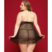 Комплект жіночий Бебідол зі стрінгами чорного кольору JSY розміри XL XXL